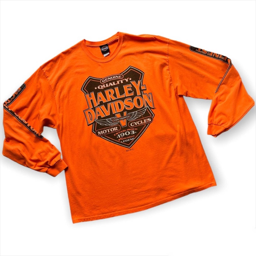 Harley Davidson of Sellersville Pennsylvania Crewneck Long Sleeve Tee Mens XL